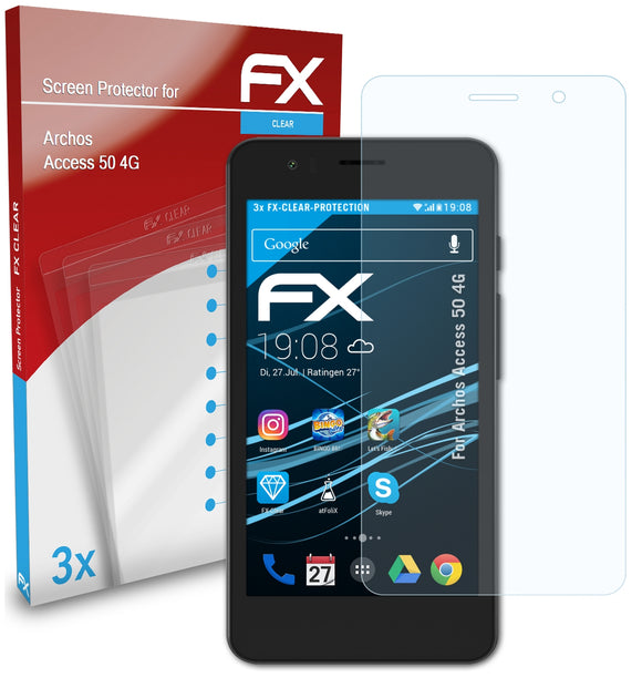 atFoliX FX-Clear Schutzfolie für Archos Access 50 4G