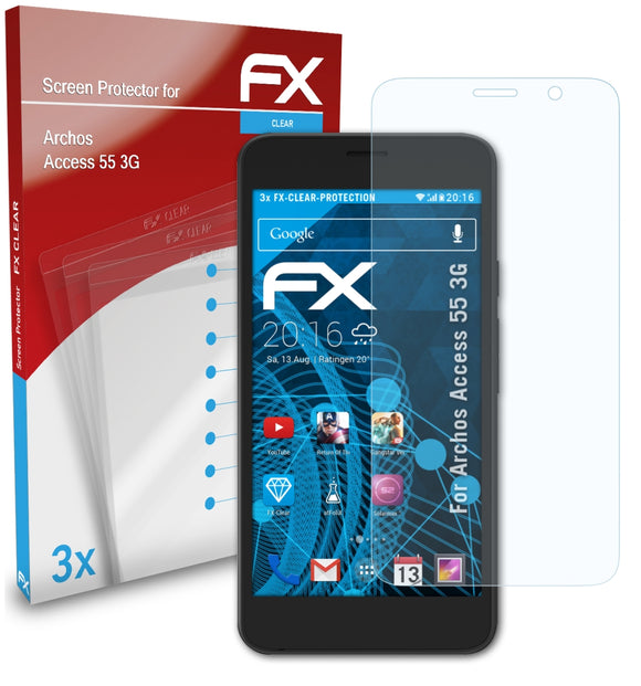atFoliX FX-Clear Schutzfolie für Archos Access 55 3G
