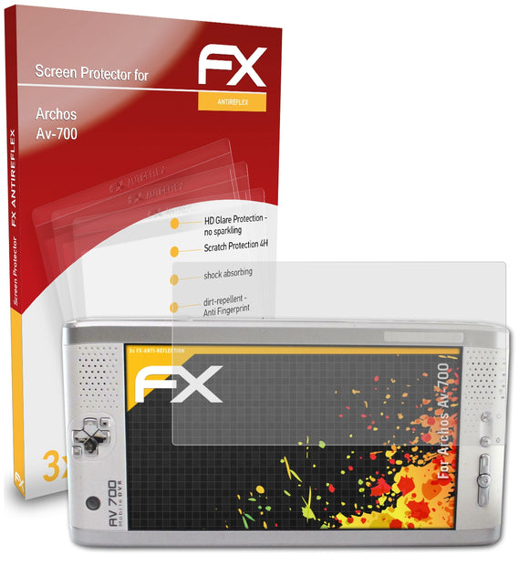 atFoliX FX-Antireflex Displayschutzfolie für Archos Av-700
