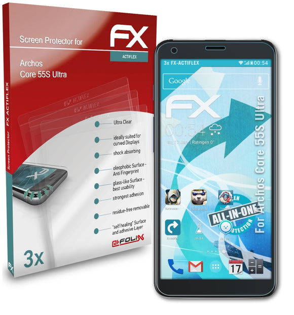 atFoliX FX-ActiFleX Displayschutzfolie für Archos Core 55S Ultra