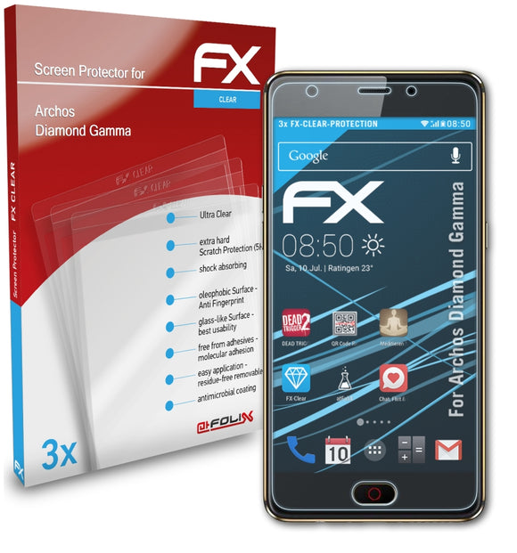 atFoliX FX-Clear Schutzfolie für Archos Diamond Gamma