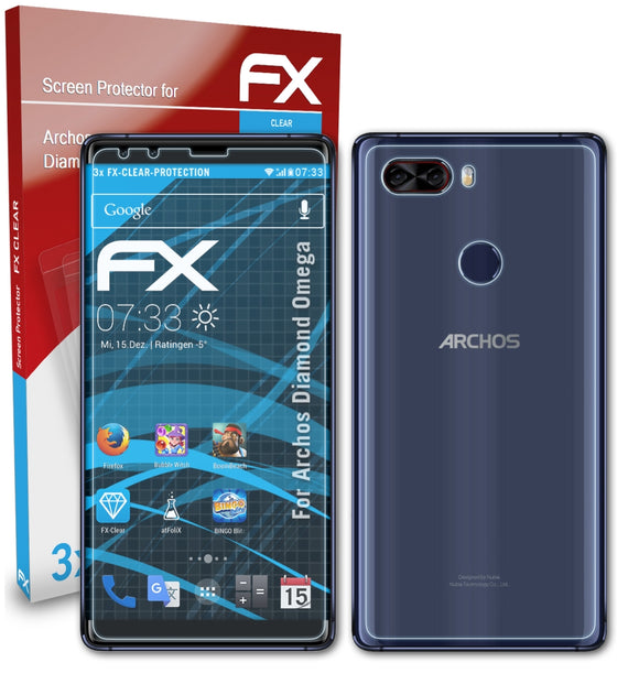 atFoliX FX-Clear Schutzfolie für Archos Diamond Omega