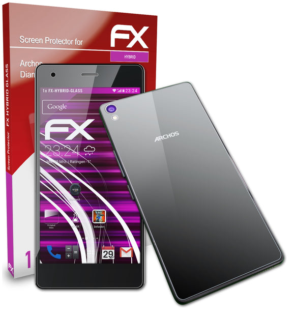 atFoliX FX-Hybrid-Glass Panzerglasfolie für Archos Diamond S