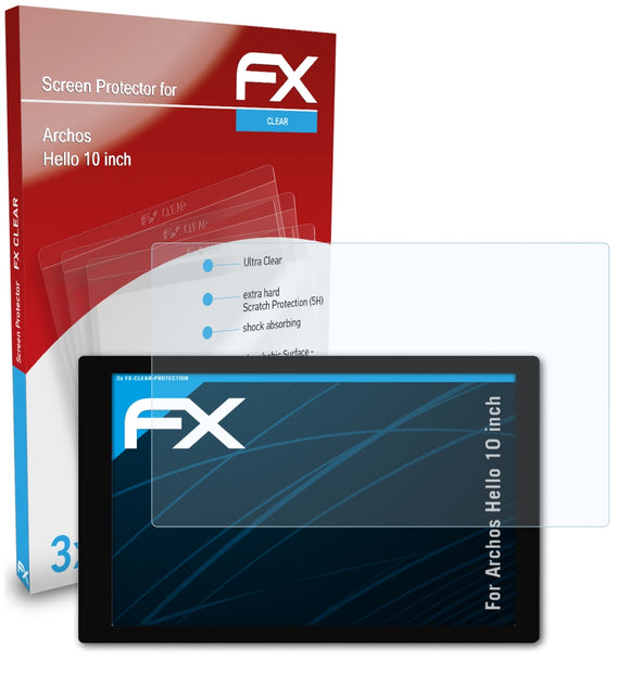 atFoliX FX-Clear Schutzfolie für Archos Hello 10 inch