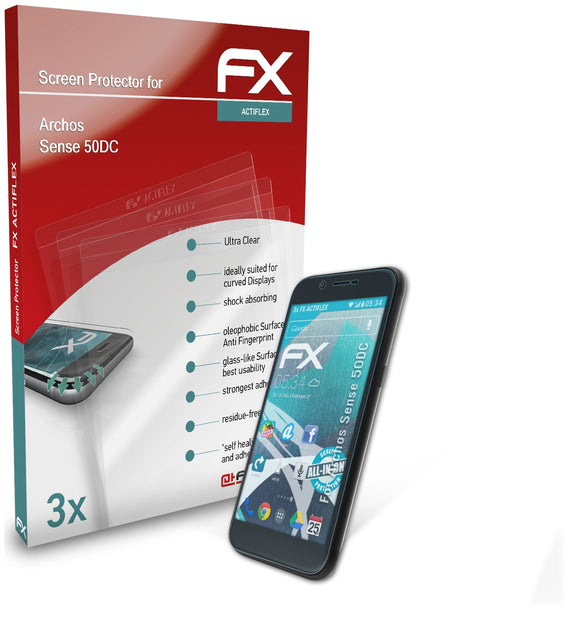 atFoliX FX-ActiFleX Displayschutzfolie für Archos Sense 50DC