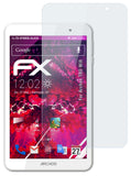 Glasfolie atFoliX kompatibel mit Archos T80 Wifi, 9H Hybrid-Glass FX