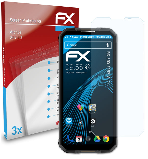 atFoliX FX-Clear Schutzfolie für Archos X67 5G