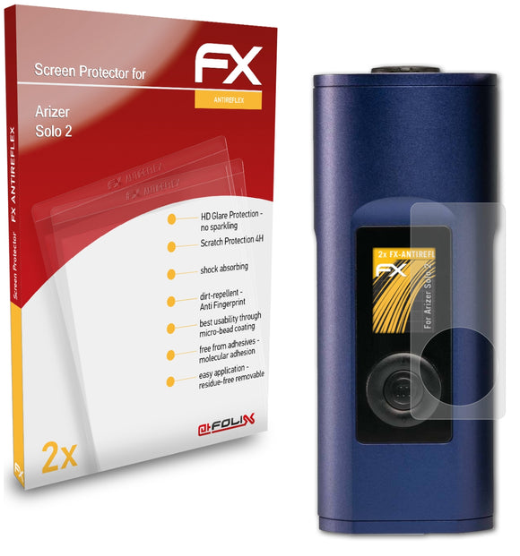 atFoliX FX-Antireflex Displayschutzfolie für Arizer Solo 2