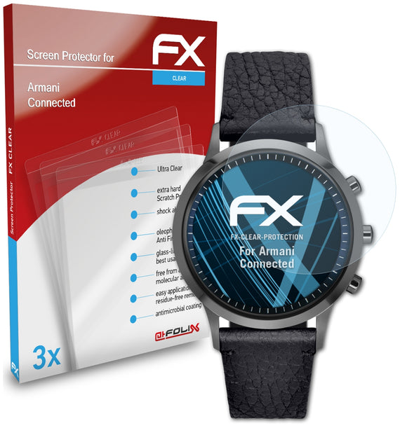 atFoliX FX-Clear Schutzfolie für Armani Connected