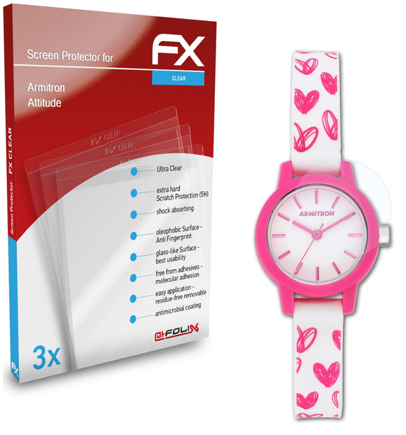 atFoliX FX-Clear Schutzfolie für Armitron Attitude