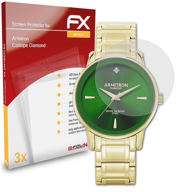 atFoliX FX-Antireflex Displayschutzfolie für Armitron Calliope Diamond