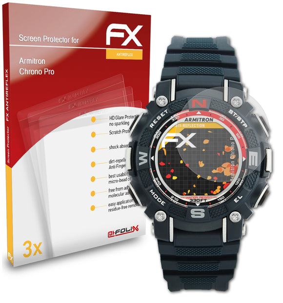 atFoliX FX-Antireflex Displayschutzfolie für Armitron Chrono Pro