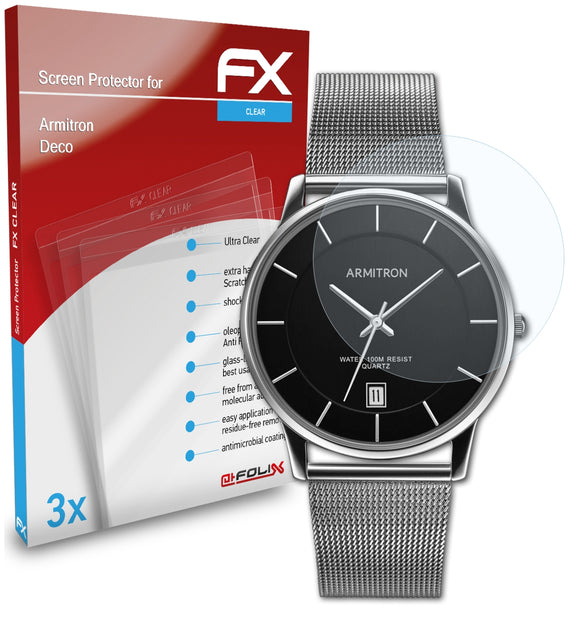 atFoliX FX-Clear Schutzfolie für Armitron Deco