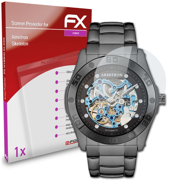 atFoliX FX-Hybrid-Glass Panzerglasfolie für Armitron Skeleton
