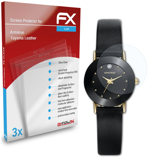atFoliX FX-Clear Schutzfolie für Armitron Toyama Leather