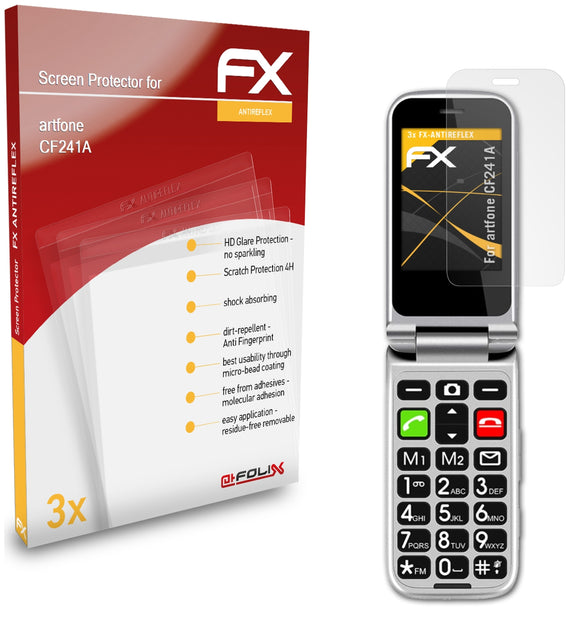 atFoliX FX-Antireflex Displayschutzfolie für artfone CF241A