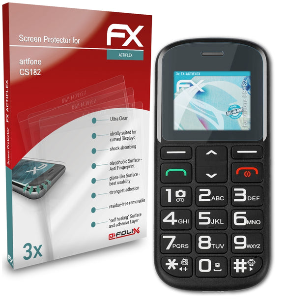 atFoliX FX-ActiFleX Displayschutzfolie für artfone CS182