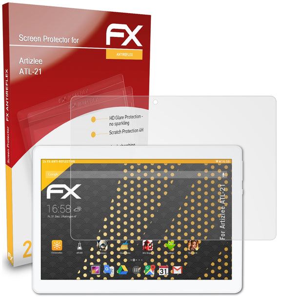 atFoliX FX-Antireflex Displayschutzfolie für Artizlee ATL-21