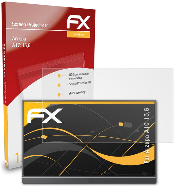 atFoliX FX-Antireflex Displayschutzfolie für Arzopa A1C 15,6