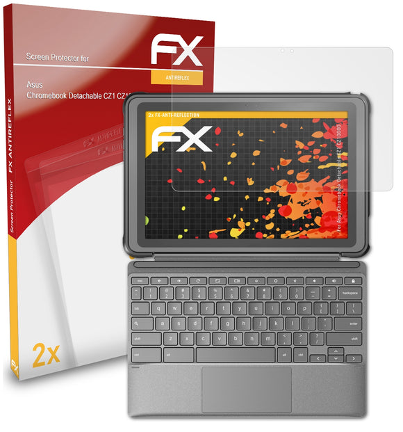 atFoliX FX-Antireflex Displayschutzfolie für Asus Chromebook Detachable CZ1 (CZ10000)