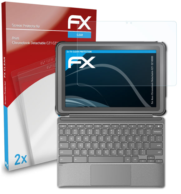 atFoliX FX-Clear Schutzfolie für Asus Chromebook Detachable CZ1 (CZ10000)
