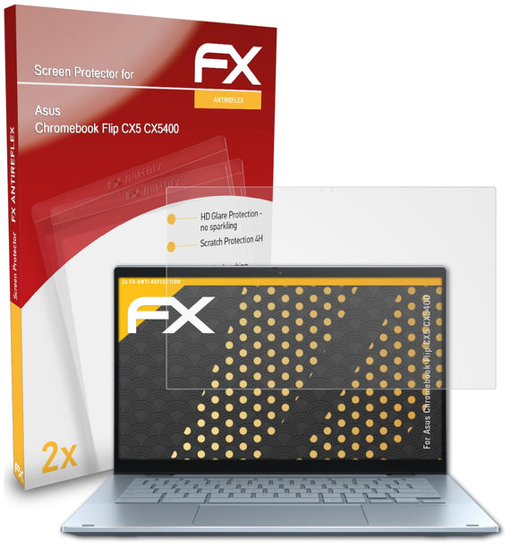 atFoliX FX-Antireflex Displayschutzfolie für Asus Chromebook Flip CX5 (CX5400)