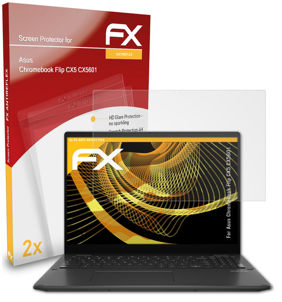 atFoliX FX-Antireflex Displayschutzfolie für Asus Chromebook Flip CX5 (CX5601)