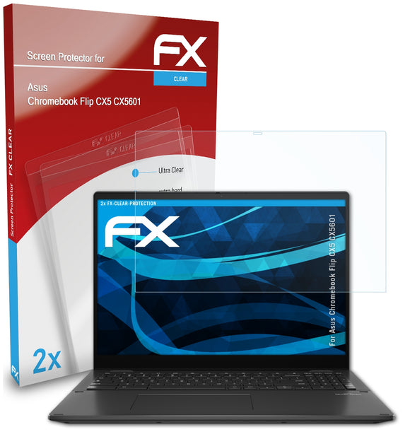 atFoliX FX-Clear Schutzfolie für Asus Chromebook Flip CX5 (CX5601)