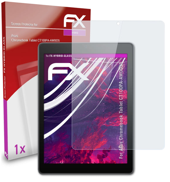 atFoliX FX-Hybrid-Glass Panzerglasfolie für Asus Chromebook Tablet (CT100PA-AW0035)