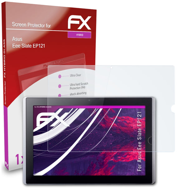 atFoliX FX-Hybrid-Glass Panzerglasfolie für Asus Eee Slate EP121