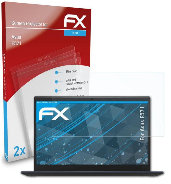 atFoliX FX-Clear Schutzfolie für Asus F571