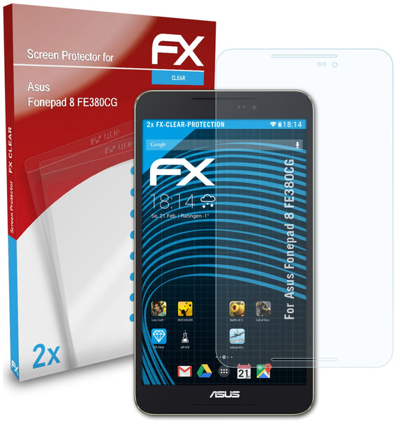 atFoliX FX-Clear Schutzfolie für Asus Fonepad 8 (FE380CG)