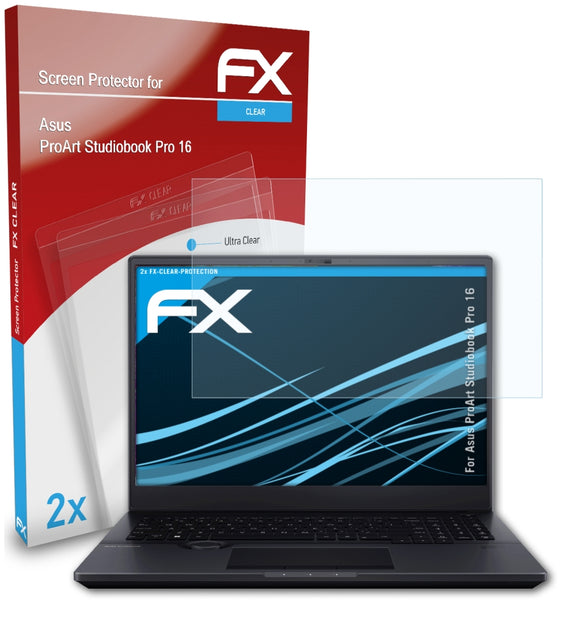atFoliX FX-Clear Schutzfolie für Asus ProArt Studiobook Pro 16