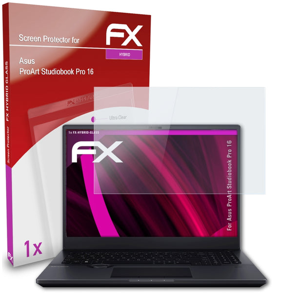 atFoliX FX-Hybrid-Glass Panzerglasfolie für Asus ProArt Studiobook Pro 16