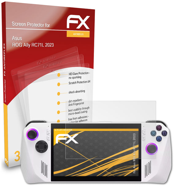 atFoliX FX-Antireflex Displayschutzfolie für Asus ROG Ally RC71L (2023)
