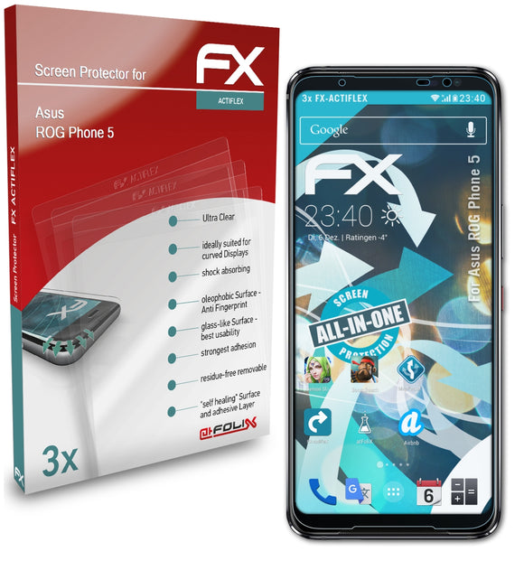 atFoliX FX-ActiFleX Displayschutzfolie für Asus ROG Phone 5
