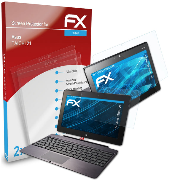 atFoliX FX-Clear Schutzfolie für Asus TAICHI 21