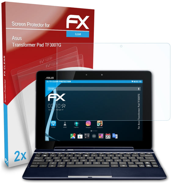 atFoliX FX-Clear Schutzfolie für Asus Transformer Pad (TF300TG)