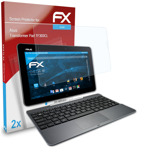 atFoliX FX-Clear Schutzfolie für Asus Transformer Pad (TF303CL)