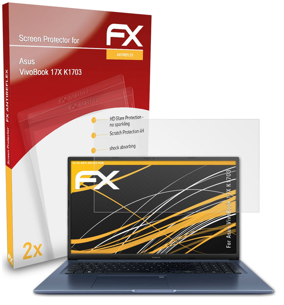 atFoliX FX-Antireflex Displayschutzfolie für Asus VivoBook 17X (K1703)