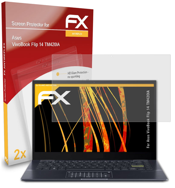 atFoliX FX-Antireflex Displayschutzfolie für Asus VivoBook Flip 14 (TM420IA)