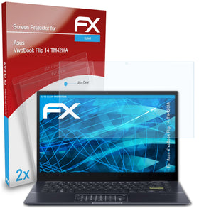 atFoliX FX-Clear Schutzfolie für Asus VivoBook Flip 14 (TM420IA)
