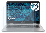 Schutzfolie Bruni kompatibel mit Asus VivoBook Flip 14 TP401, glasklare (2X)