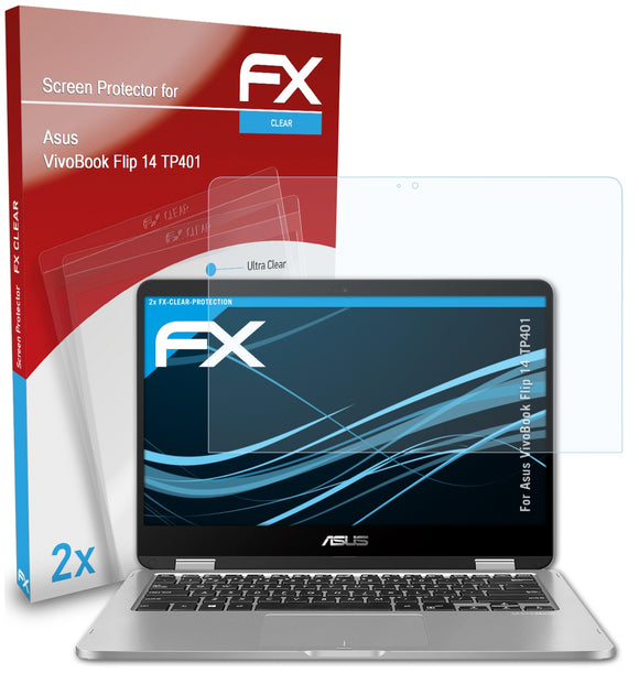 atFoliX FX-Clear Schutzfolie für Asus VivoBook Flip 14 (TP401)