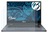 Schutzfolie Bruni kompatibel mit Asus VivoBook Flip 14 TP412UA, glasklare (2X)