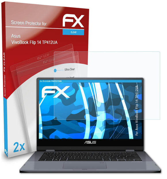 atFoliX FX-Clear Schutzfolie für Asus VivoBook Flip 14 (TP412UA)