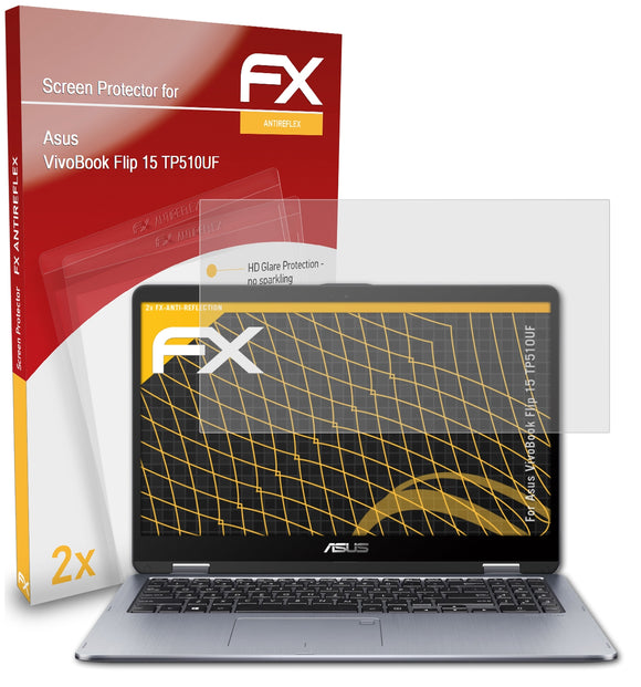 atFoliX FX-Antireflex Displayschutzfolie für Asus VivoBook Flip 15 (TP510UF)