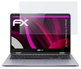atFoliX Glasfolie kompatibel mit Asus VivoBook Flip 15 TP510UF, 9H Hybrid-Glass FX Panzerfolie