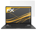 Panzerfolie atFoliX kompatibel mit Asus VivoBook Pro 14X OLED N7401, entspiegelnde und stoßdämpfende FX (2X)