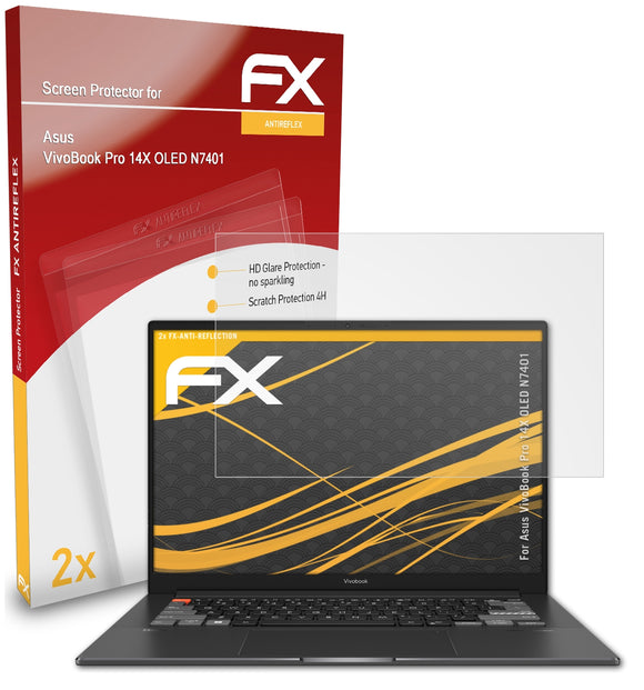 atFoliX FX-Antireflex Displayschutzfolie für Asus VivoBook Pro 14X OLED (N7401)